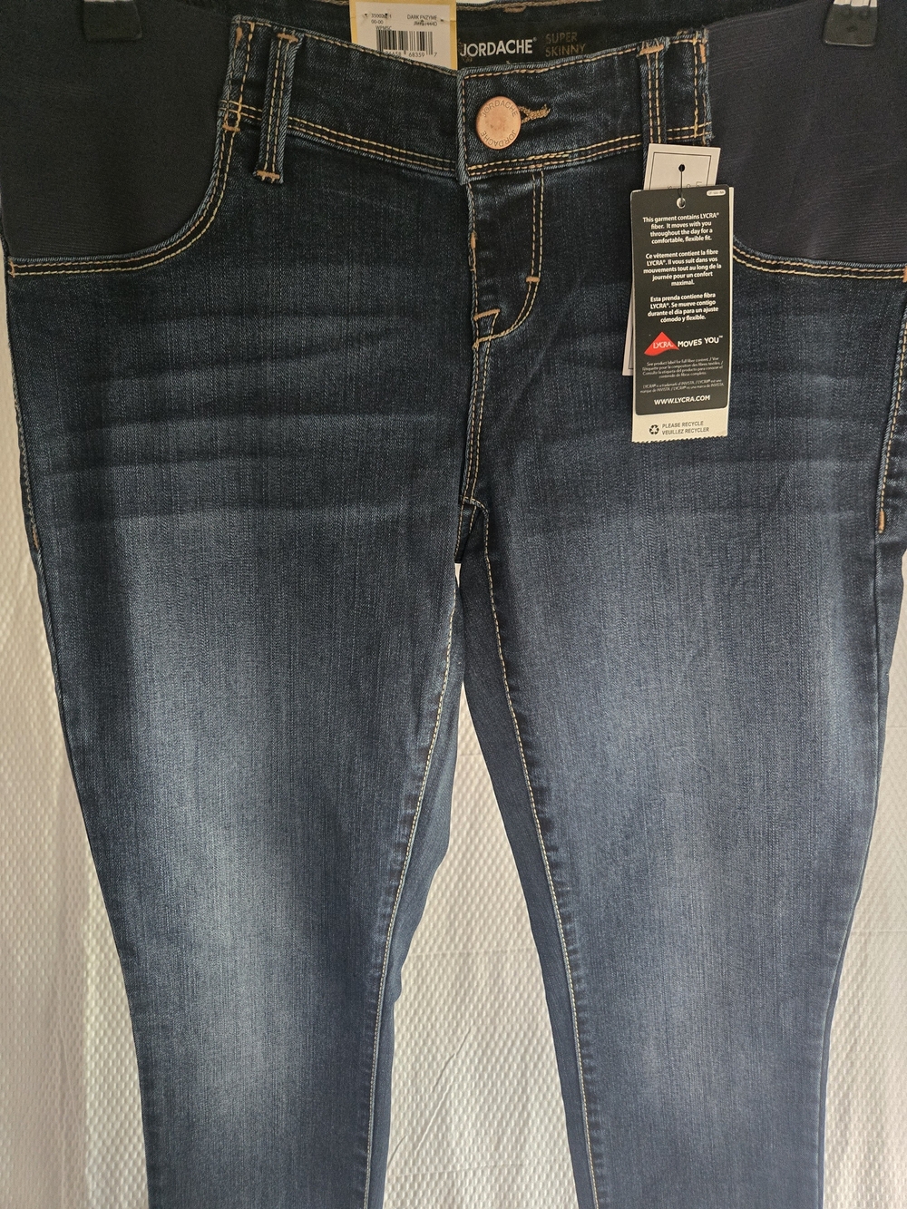 Jordache Women's Maternity Dark Blue Super Skinny Jeans Maternity